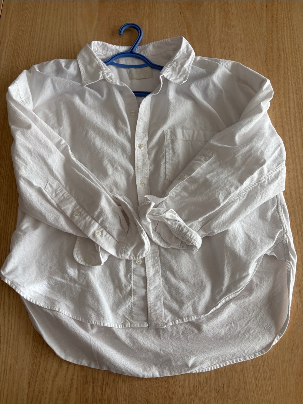 Classic White Kayla oversized Button-Up Shirt